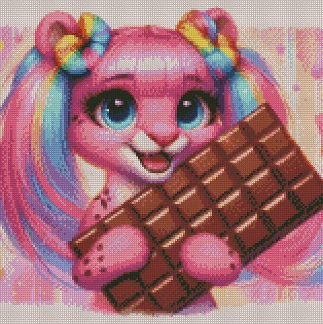 Chocolate Pink © 40x40