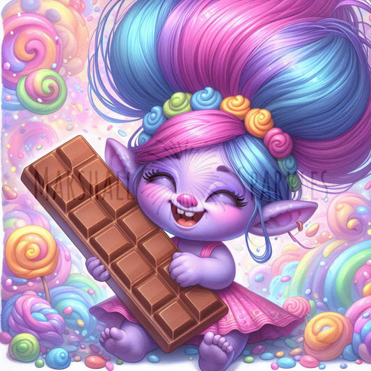 Chocolate Purple © 40x40