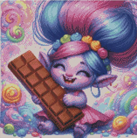 Chocolate Purple © 40x40