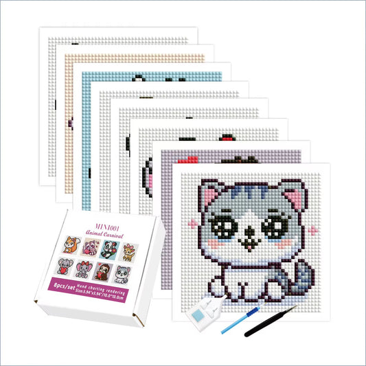 Animal Carnival Mini 10x10 set of 8 Square with AB