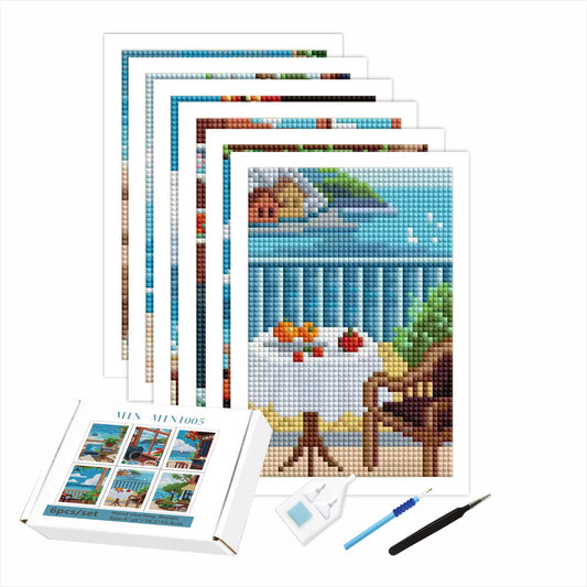 Holiday Mini 10.2x15.4 set of 6 Square with AB