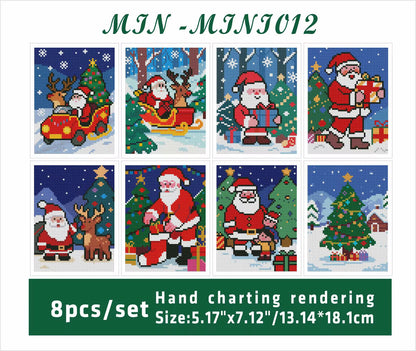 Christmas Mini 13.14x18.1 set of 8 Square AB
