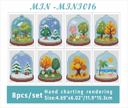 Micro Scenery Mini 11.9x15.4 set of 8 Square AB