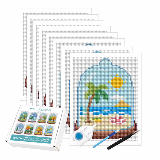Micro Scenery Mini 11.9x15.4 set of 8 Square AB