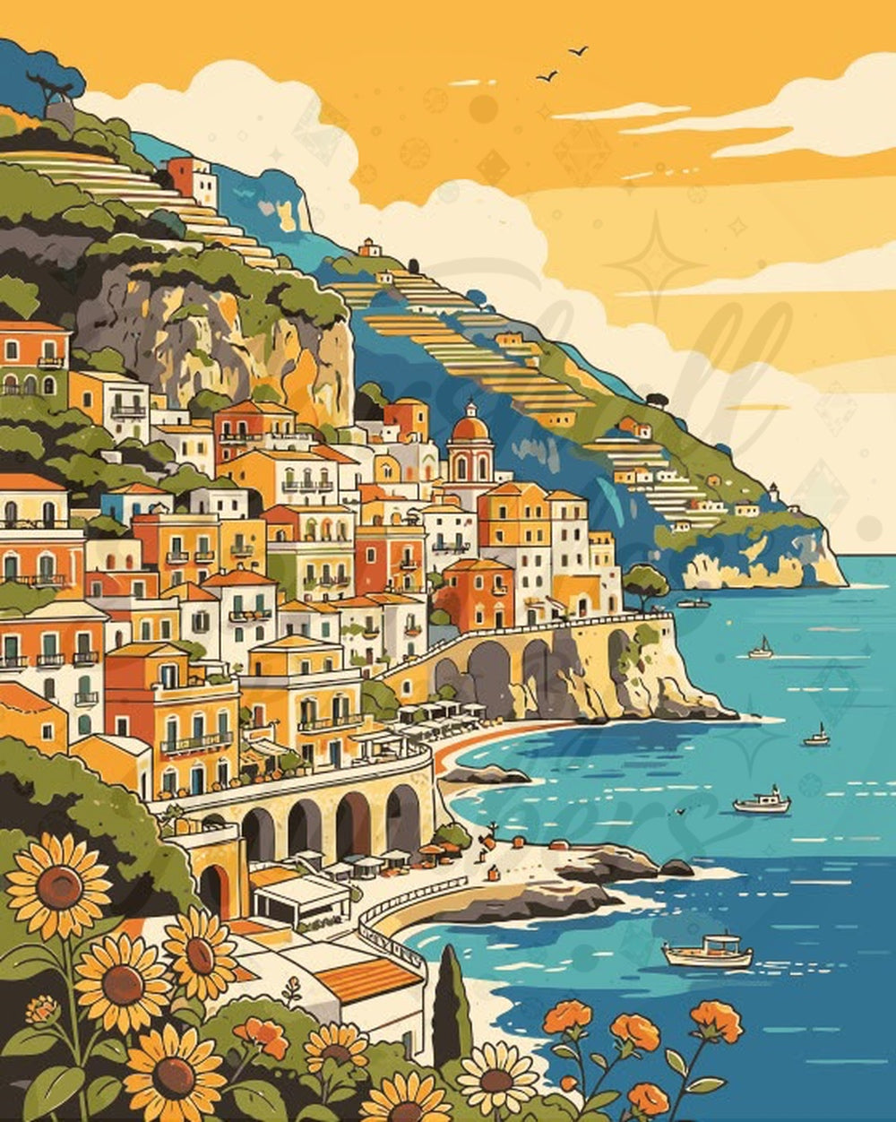 PBN - Coast of Italy MS029 © 40x50