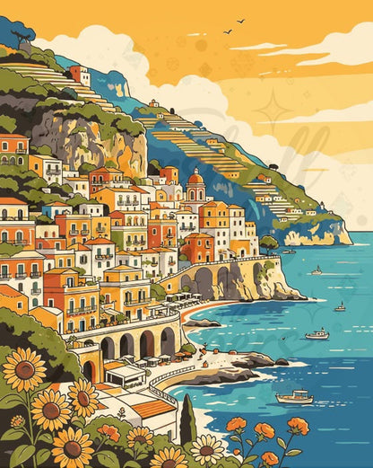 PBN - Coast of Italy MS029 © 40x50