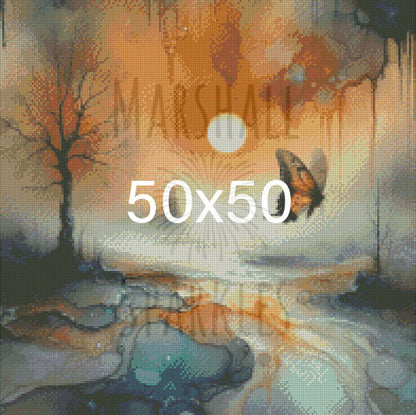 Butterfly Dawn ©  50x50