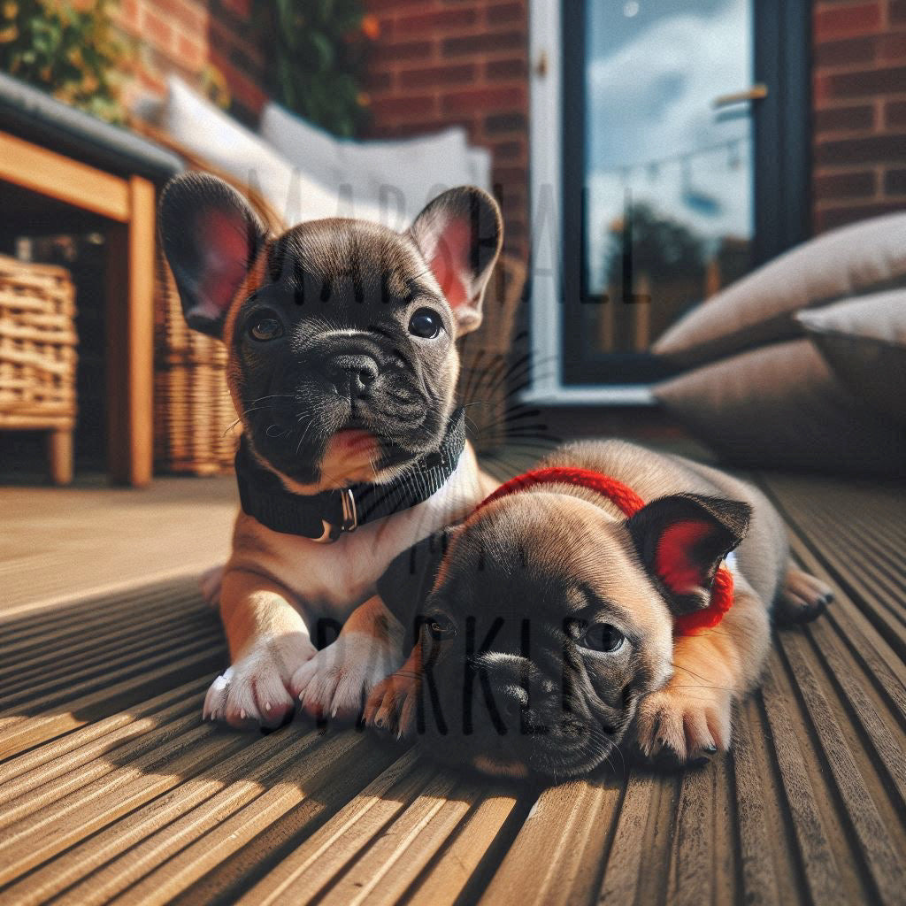 Frenchies ©  50x50 (print to order)