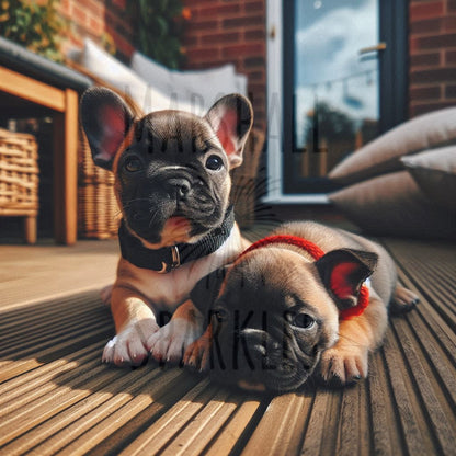 Frenchies ©  50x50 (print to order)
