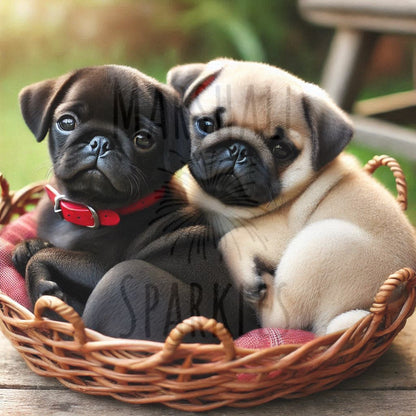 Pugs ©  50x50 (print to order)