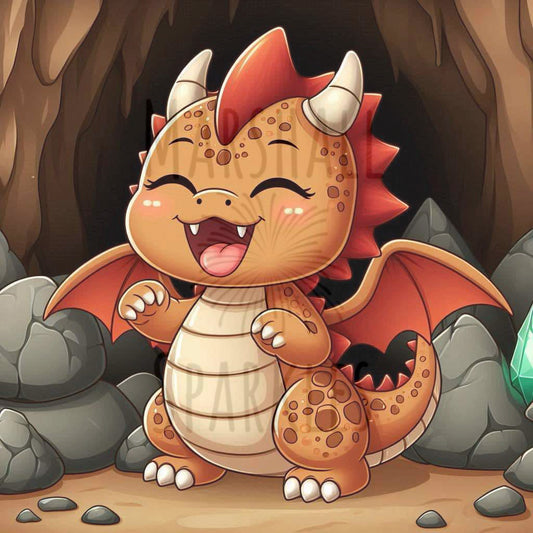Cave Dragon by Overton Designs © 40x40