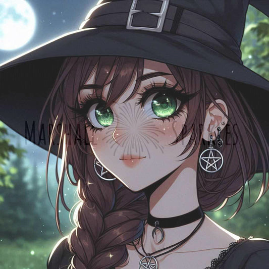 Green Witch © 50x50 by Katie Mayo-Jackson (PTO)