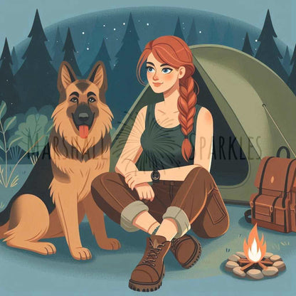 Charlie Camping © 60x60 by Katie Mayo-Jackson (PTO)