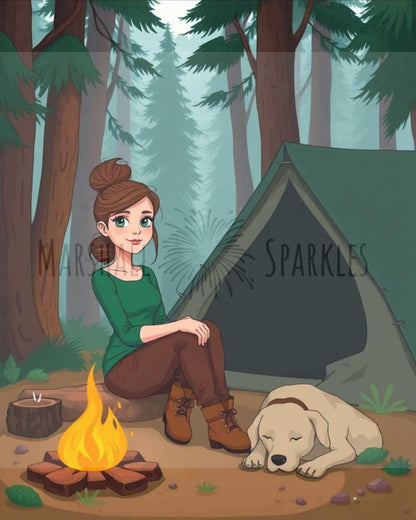 Camping Fun © 60x75 by Katie Mayo-Jackson (PTO)
