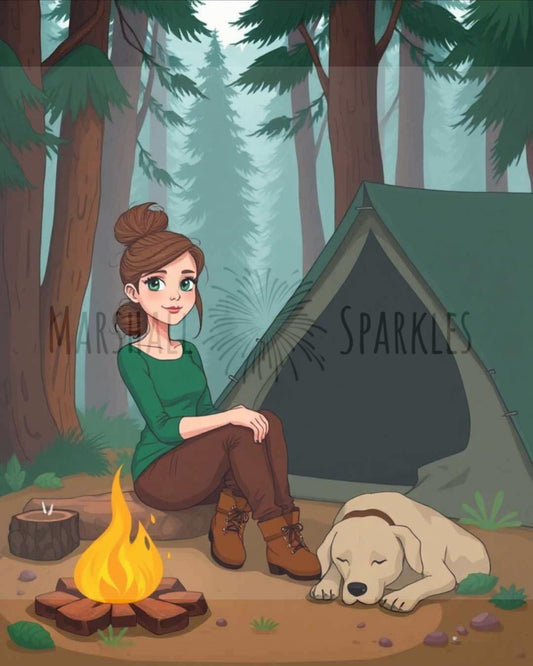Camping Fun © 60x75 by Katie Mayo-Jackson (PTO)