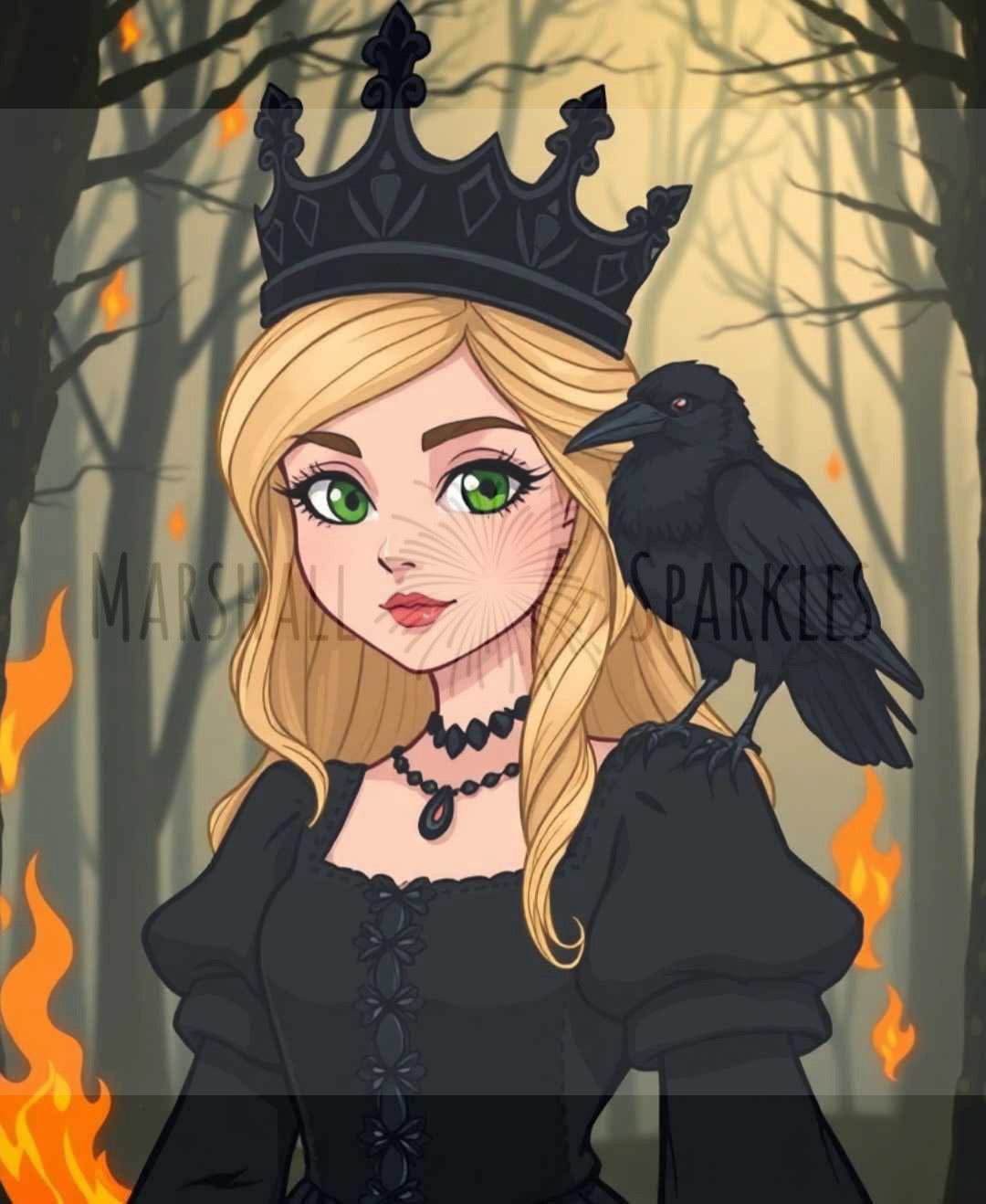 Raven Princess 1 © 60x75 by Katie Mayo-Jackson (PTO)