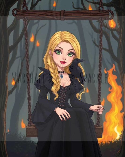 Raven Sister © 60x75 by Katie Mayo-Jackson (PTO)