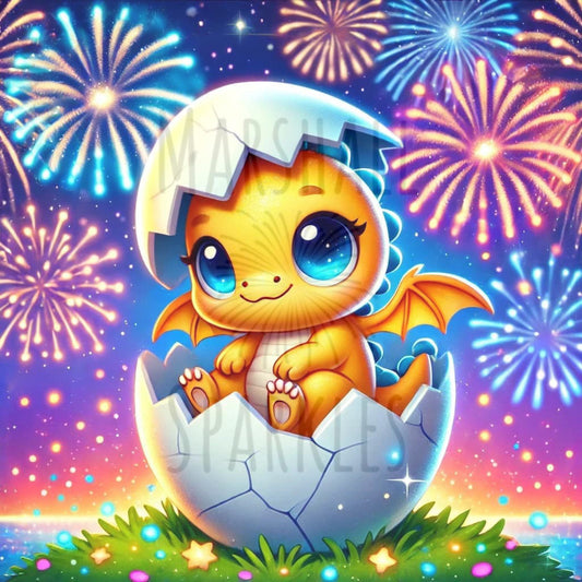 12 Months of Dragons © ( 13 canvas, Free Birthday Dragon) by Overton Designs 30x30