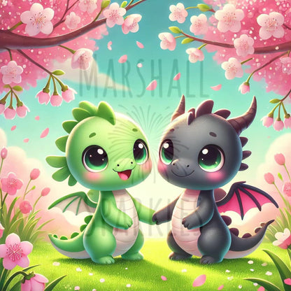 12 Months of Dragons ( 13 canvas, Free Birthday Dragon) © 30x30