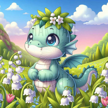 12 Months of Dragons ( 13 canvas, Free Birthday Dragon) © 30x30