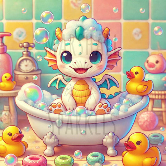 Bath Dragon by Overton Designs © 40x40