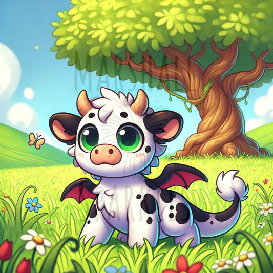 Dragon Cow by Overton Designs © 50x50
