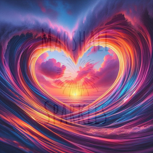 Heart © 40x40  Square FULL FAIRY OR FULL CRYSTAL DRILL