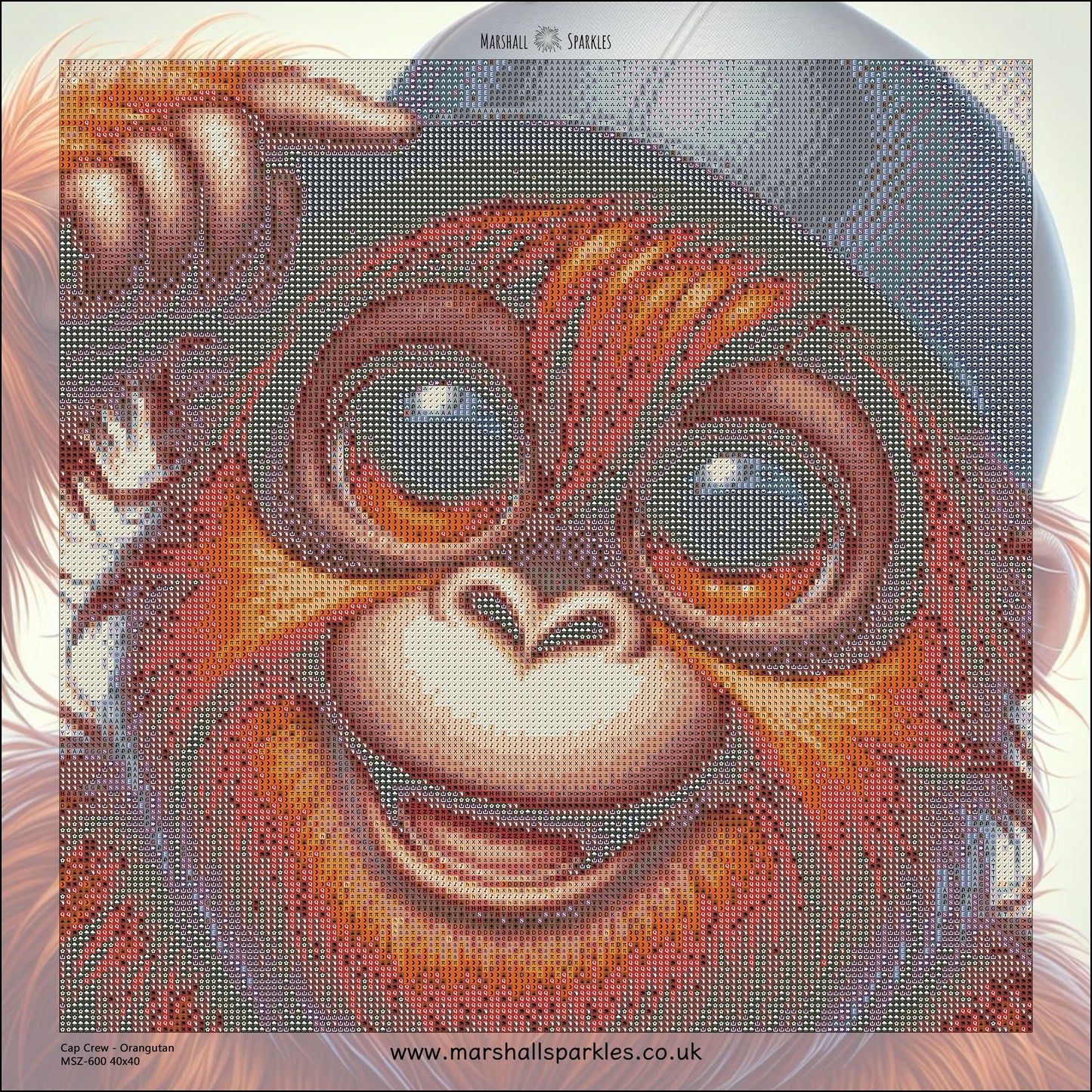 Cap Crew - Orangutan © 40x40 - (print to order)