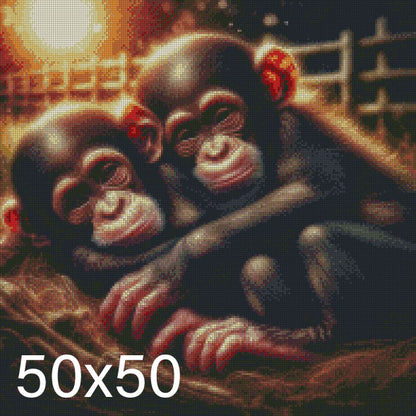 Monkey Infants ©  50x50 (print to order)