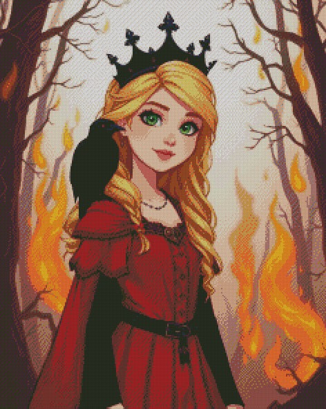 Raven Princess 2 © 60x75 by Katie Mayo-Jackson (PTO)