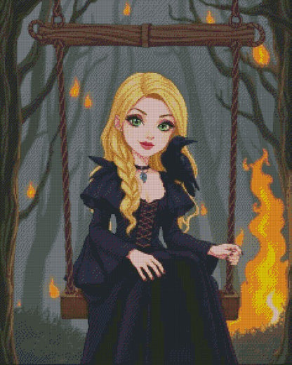 Raven Sister © 60x75 by Katie Mayo-Jackson (PTO)