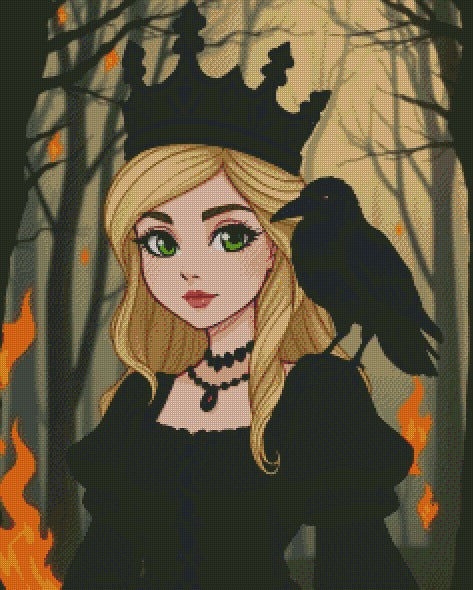 Raven Princess 1 © 60x75 by Katie Mayo-Jackson (PTO)