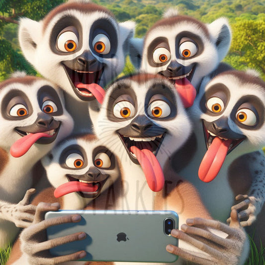 Selfie Lemurs © 60x60