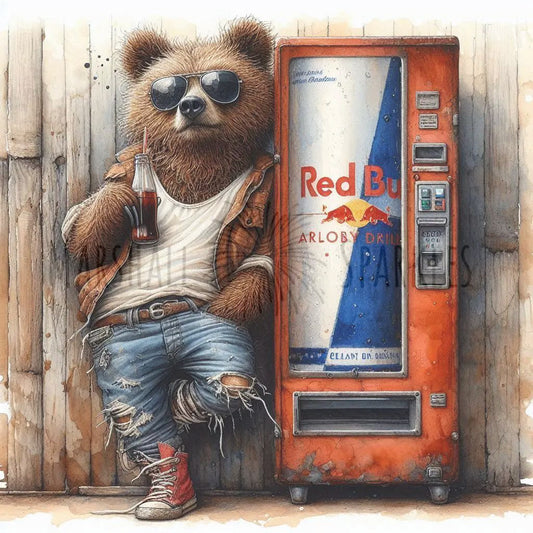 Rust & Fur - Brown Bear © 50x50 (print to order)