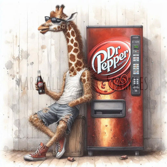 Rust & Fur - Giraffe © 50x50 (print to order)