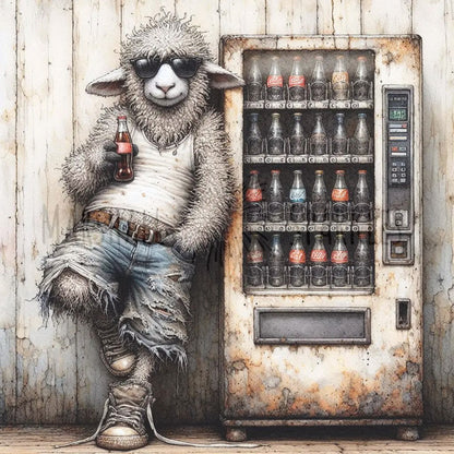Rust & Fur - Sheep © 50x50 (print to order)