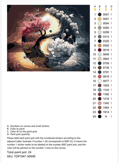 Sakura & Snowfall TOP1047 © 50x40