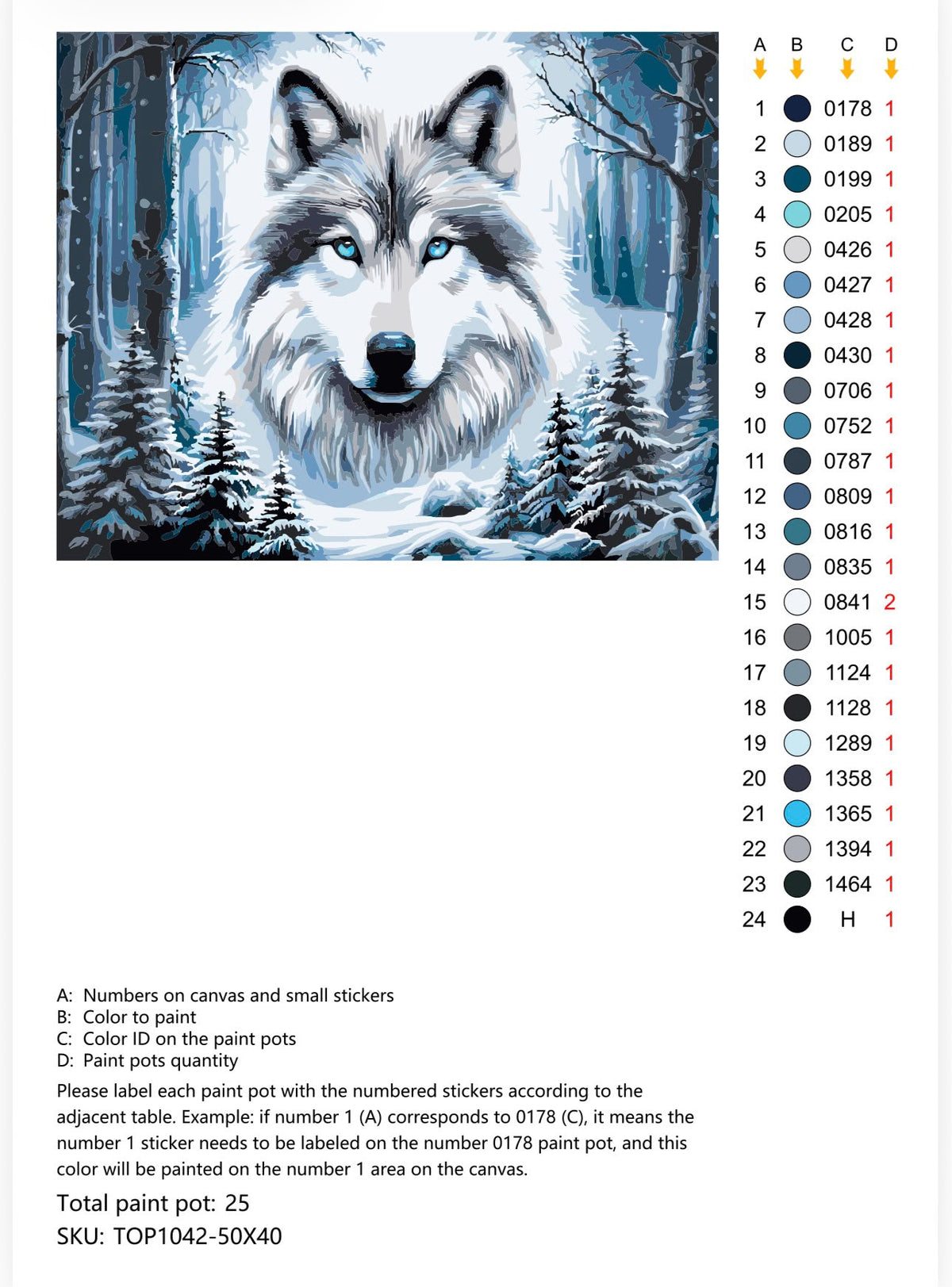 Wolf Forest TOP1042 © 40x50
