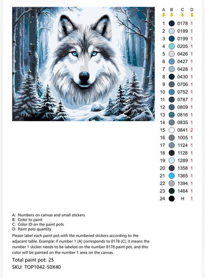 Wolf Forest TOP1042 © 40x50