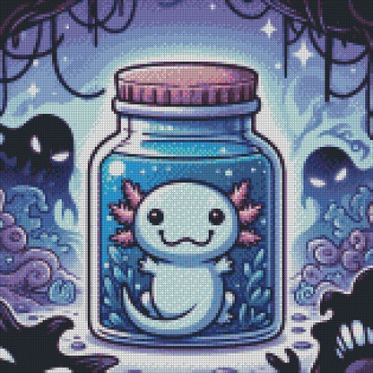 Jar of Farts - Axolotl 40x40 - (print to order)