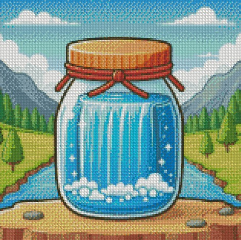 Jar of Farts - Rainbow 40x40 - (print to order)