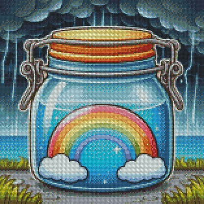 Jar of Farts - Rainbow 40x40 - (print to order)