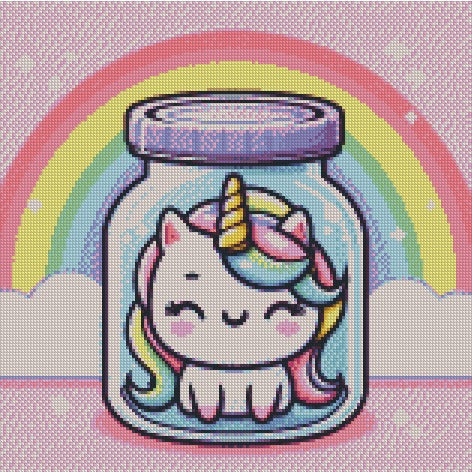 Jar of Farts - Rainbow 40x40 - (print to order)
