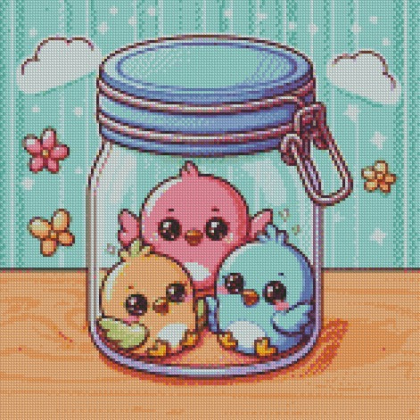 Jar of Farts - Bird 40x40 - (print to order)