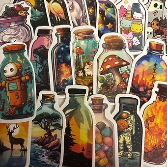 Bottle Stickers pack of 5