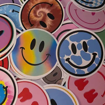 Smiley Face Sticker pack of 5