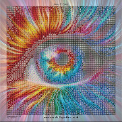 The Rainbow Crystal Eye © 40x40 FULL CRYSTAL Square DRILL (print to order)